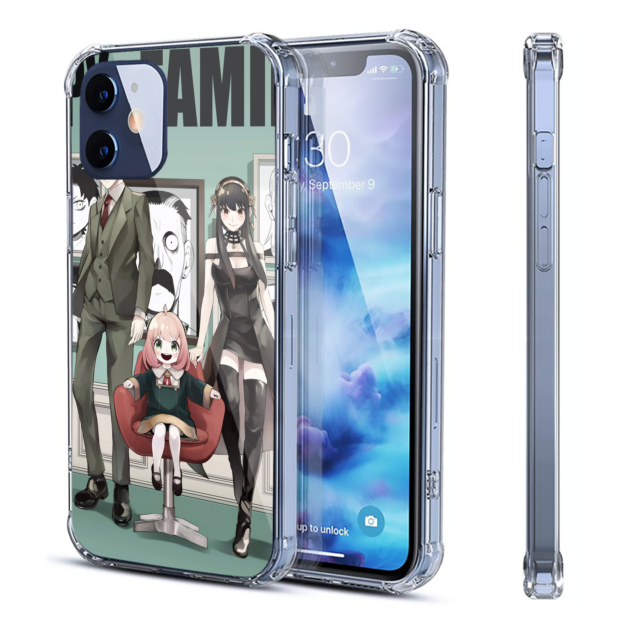 （画像用） SPY×FAMILY间谍家家酒 【iPhone 12シリーズ対応】透明スマホケース（クリアソフトケース）